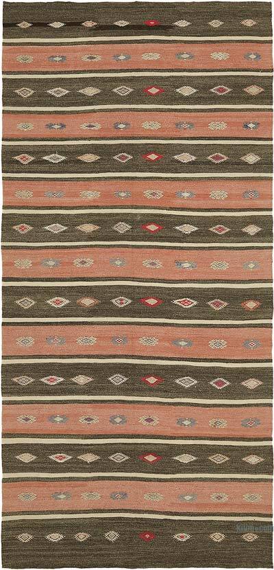 Vintage Anatolian Kilim Rug - 5' 5" x 10' 10" (65" x 130")