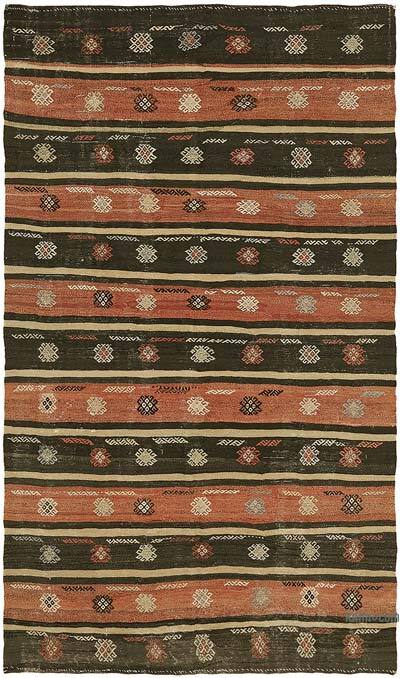 Vintage Anatolian Kilim Rug - 6' 2" x 10' 4" (74" x 124")