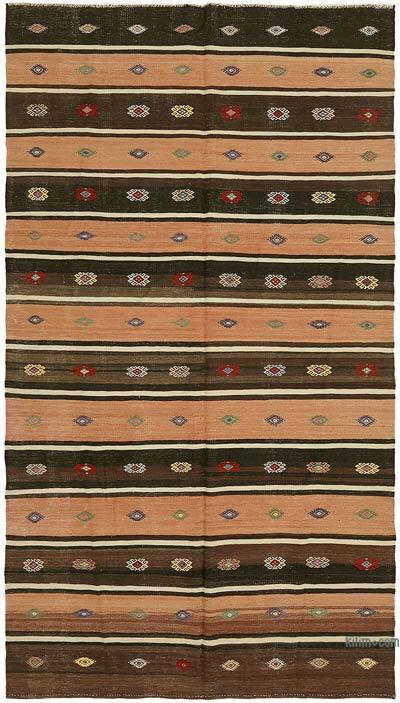 Vintage Anatolian Kilim Rug - 6' 1" x 10' 6" (73" x 126")