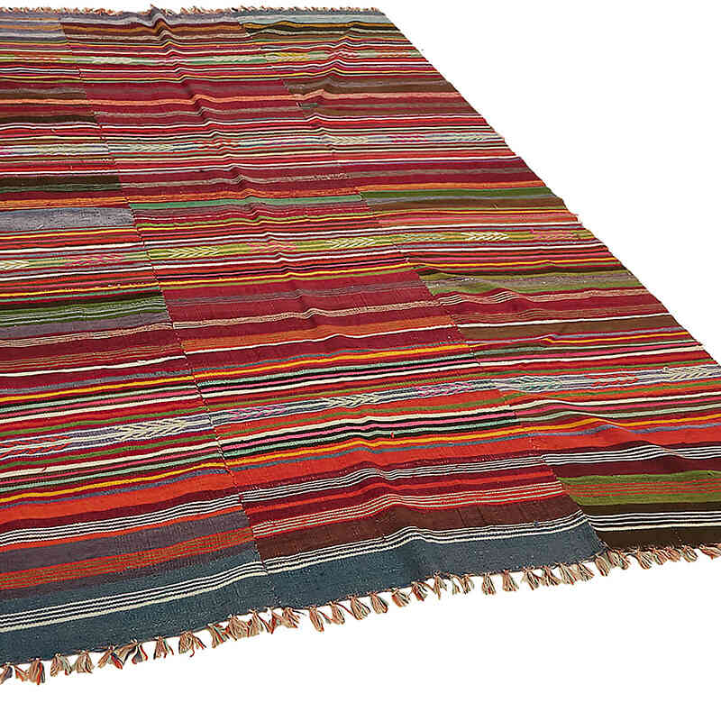 Vintage Manisa Kilim Rug - 6' 6" x 8' 8" (78" x 104") - K0079107