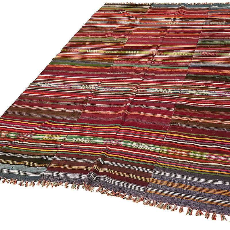 Vintage Manisa Kilim Rug - 6' 6" x 8' 8" (78" x 104") - K0079107