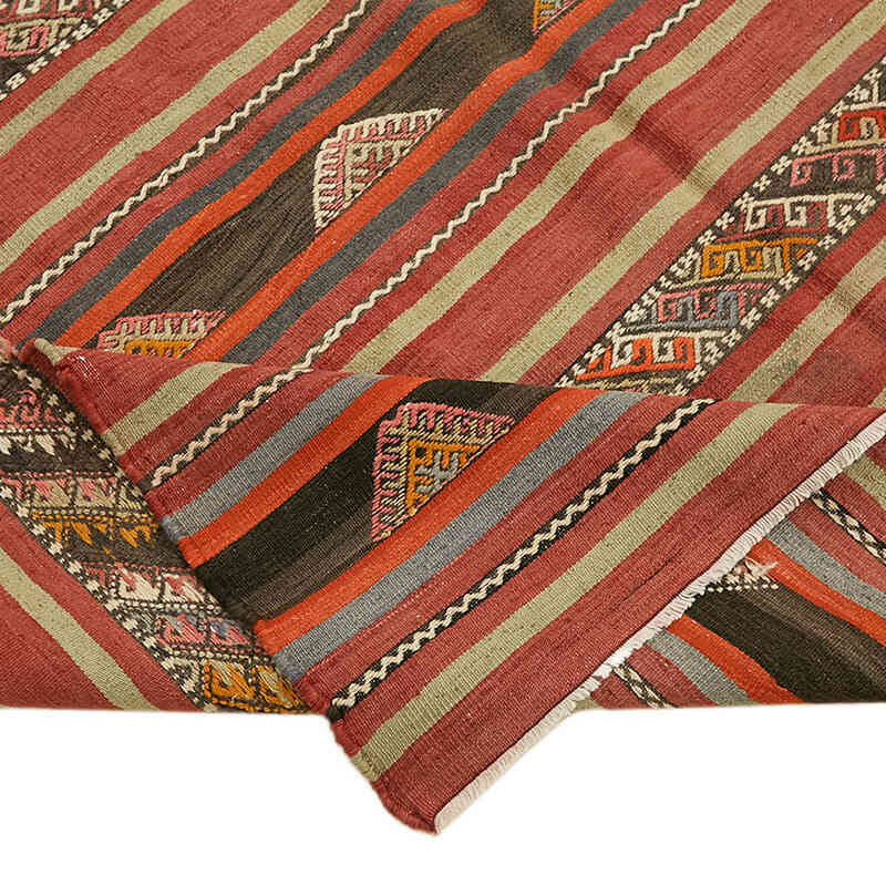 Vintage Anatolian Kilim Rug - 5' 6" x 9' 7" (66" x 115") - K0079108