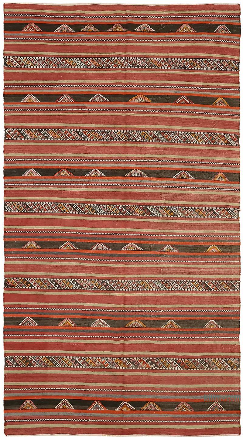 Vintage Anatolian Kilim Rug - 5' 6" x 9' 7" (66" x 115") - K0079108