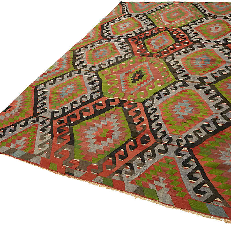 Alfombra Vintage Anatolian Kilim - 198 cm x 320 cm - K0079114