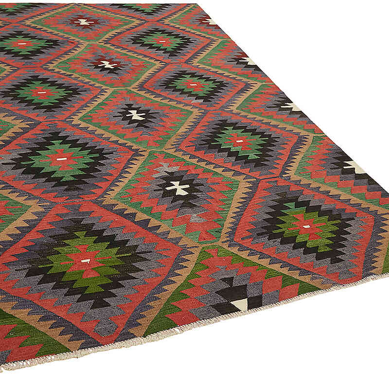 Alfombra Vintage Anatolian Kilim - 202 cm x 284 cm - K0079123