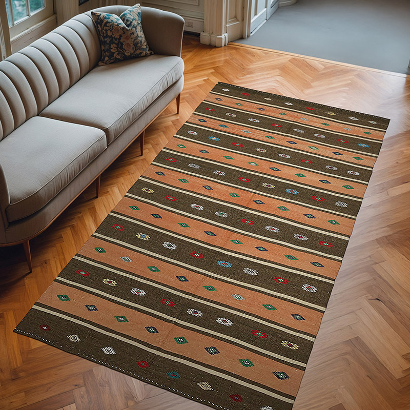 Alfombra Vintage Anatolian Kilim - 172 cm x 315 cm - K0079124