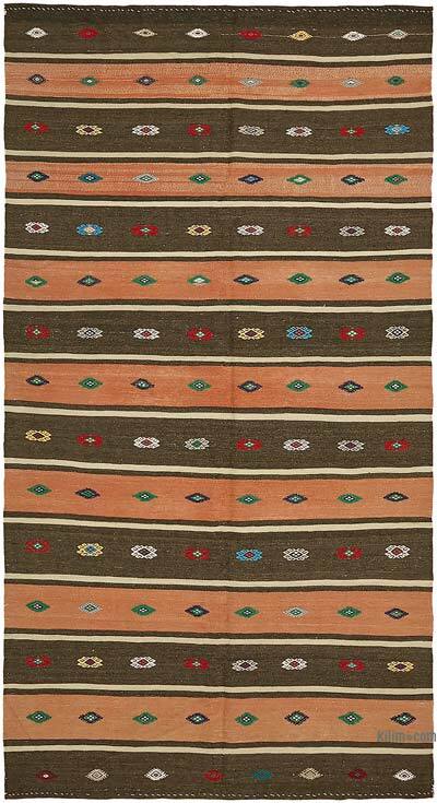 Vintage Anatolian Kilim Rug - 5' 8" x 10' 4" (68" x 124")