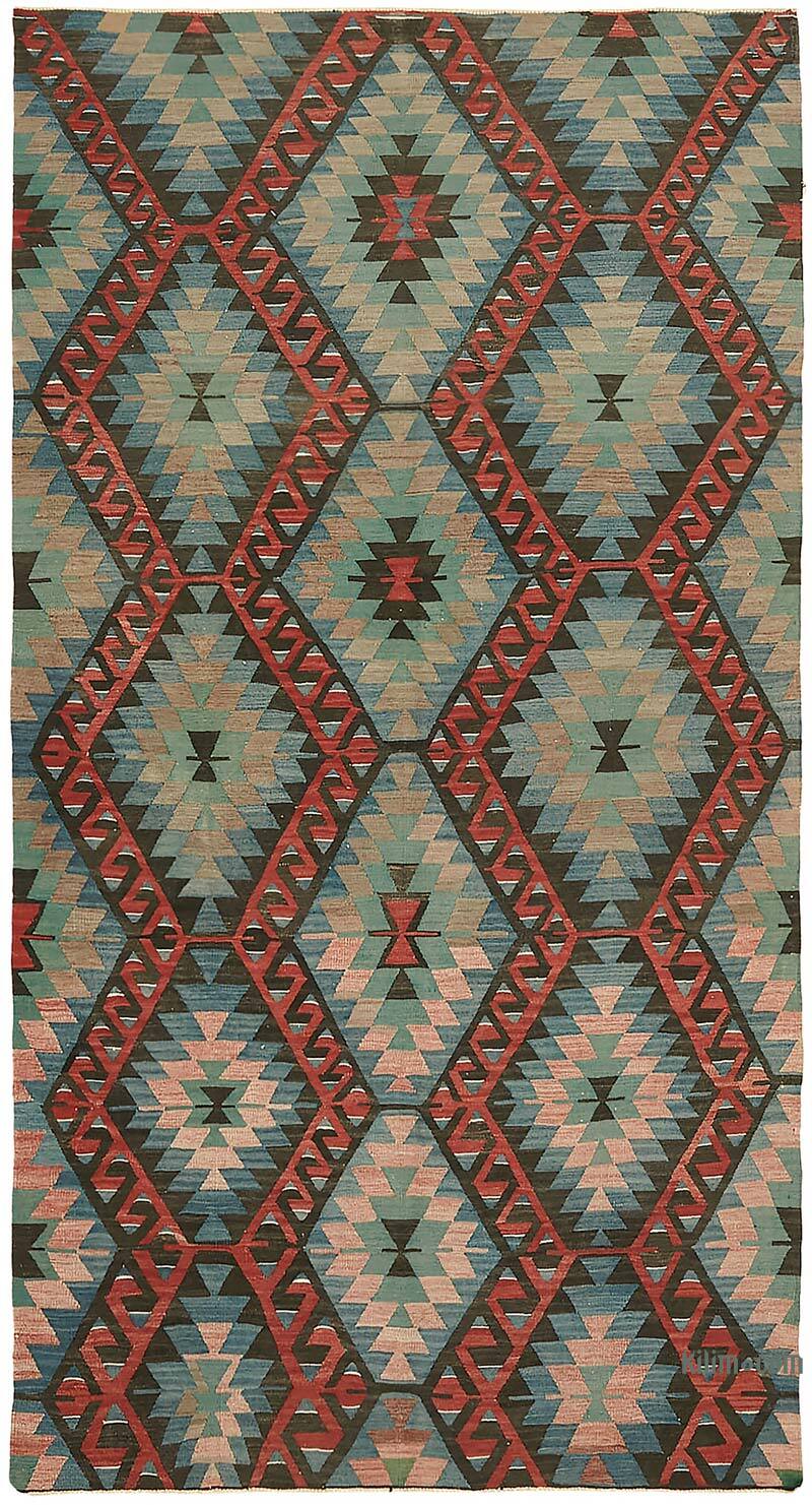 Vintage Anatolian Kilim Rug - 5' 2" x 9' 9" (62" x 117") - K0079125