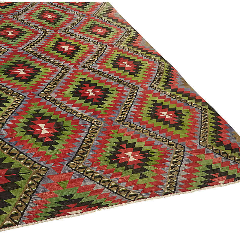 Alfombra Vintage Anatolian Kilim - 204 cm x 342 cm - K0079128