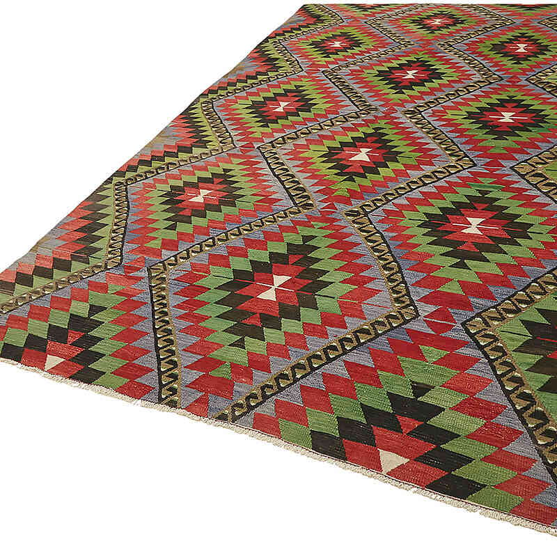 Alfombra Vintage Anatolian Kilim - 204 cm x 342 cm - K0079128
