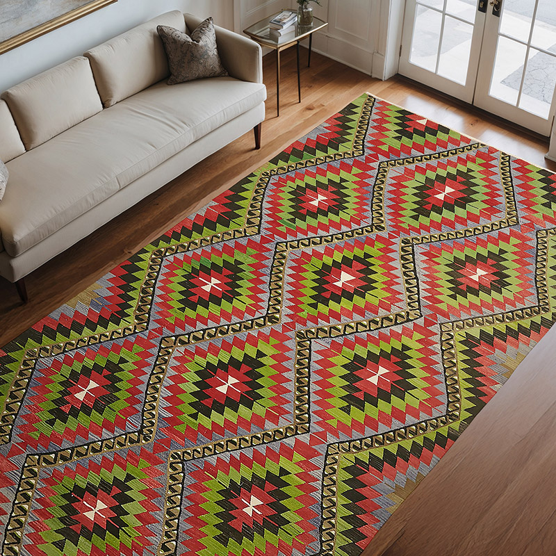 Alfombra Vintage Anatolian Kilim - 204 cm x 342 cm - K0079128