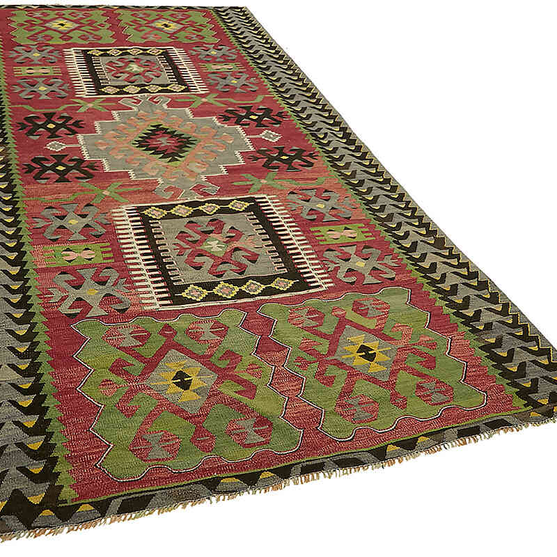 Alfombra Vintage Anatolian Kilim - 158 cm x 309 cm - K0079131