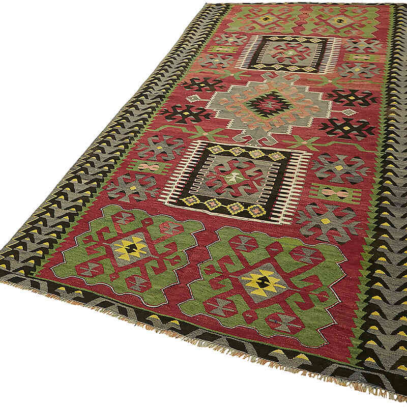 Alfombra Vintage Anatolian Kilim - 158 cm x 309 cm - K0079131
