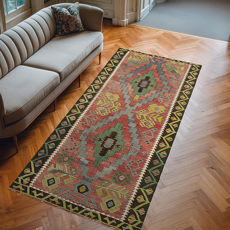 Vintage Anadolu Kilim - 143 cm x 300 cm - K0079135