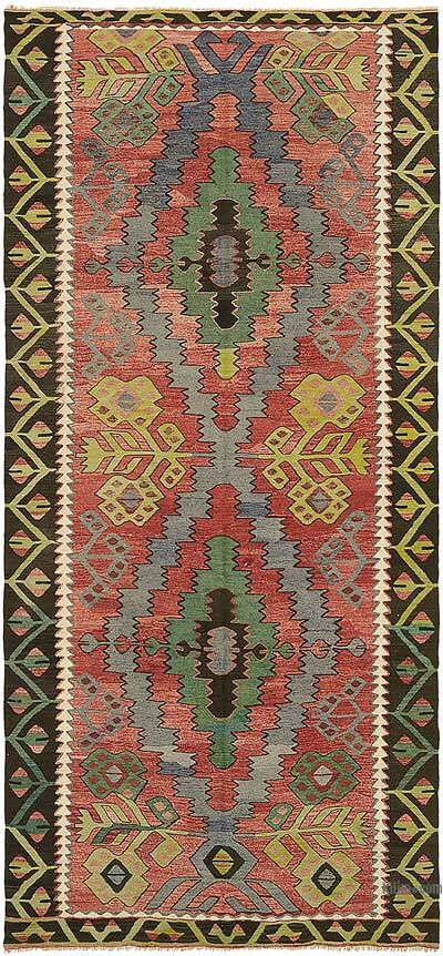 Vintage Anatolian Kilim Rug - 4' 8" x 9' 10" (56" x 118")