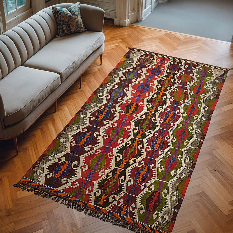 Alfombra Vintage Mut Kilim - 177 cm x 314 cm - K0079138