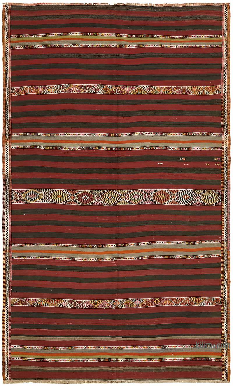 Vintage Balikesir Kilim Rug - 5' 11" x 9' 9" (71" x 117") - K0079139
