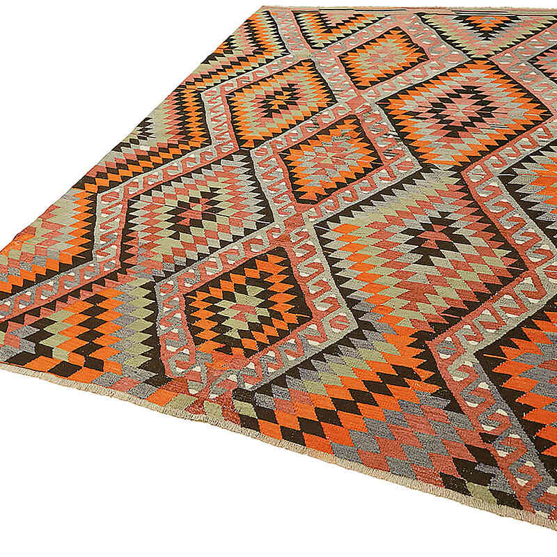 Alfombra Vintage Anatolian Kilim - 184 cm x 234 cm - K0079141