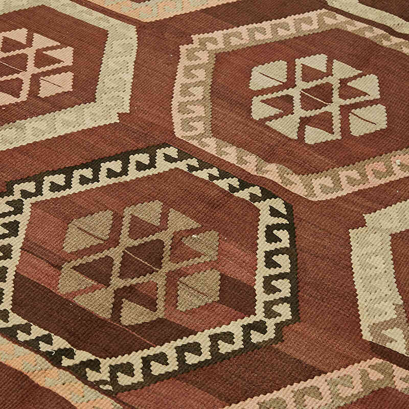 Vintage Anatolian Kilim Rug - 5' 10" x 11' 8" (70" x 140") - K0079144