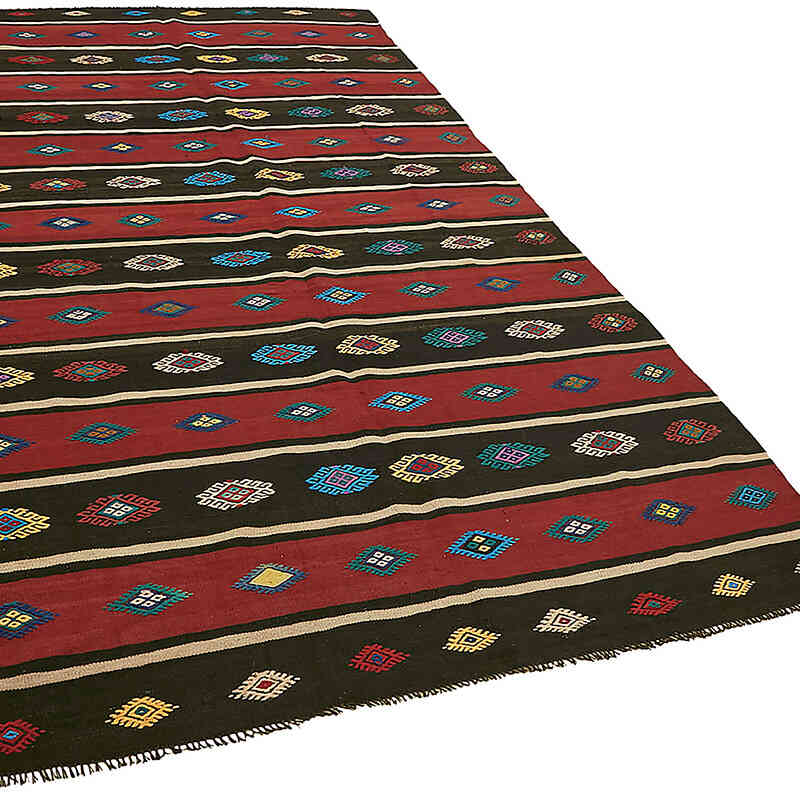 Vintage Anatolian Kilim Rug - 5' 7" x 10' 6" (67" x 126") - K0079145