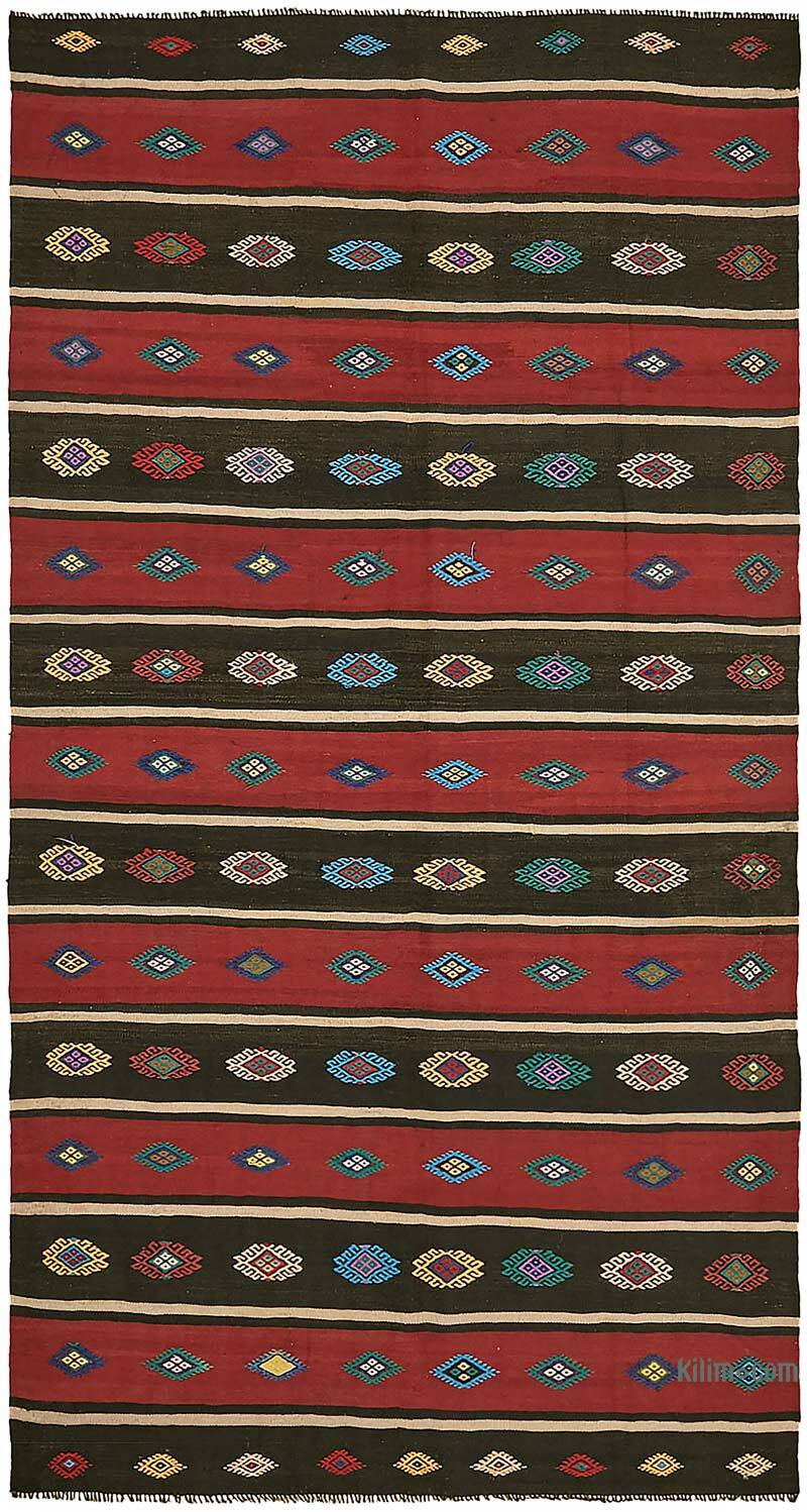 Vintage Anatolian Kilim Rug - 5' 7" x 10' 6" (67" x 126") - K0079145