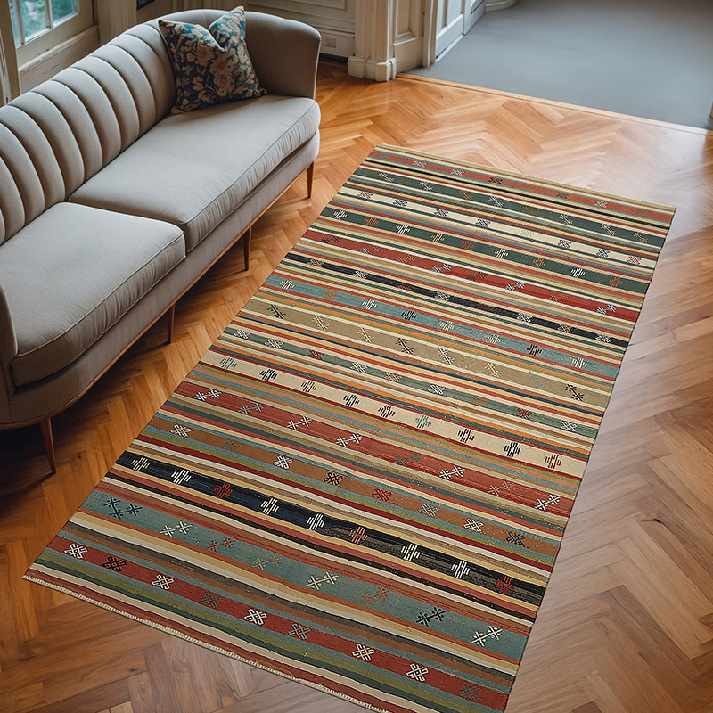 Alfombra Vintage Anatolian Kilim - 167 cm x 304 cm - K0079147