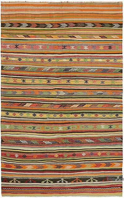 Vintage Anatolian Kilim Rug - 6' 1" x 9' 6" (73" x 114")