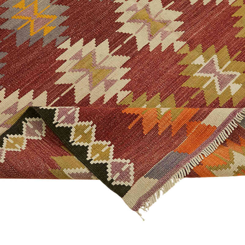 Vintage Anatolian Kilim Rug - 5' 9" x 10' 2" (69" x 122") - K0079155