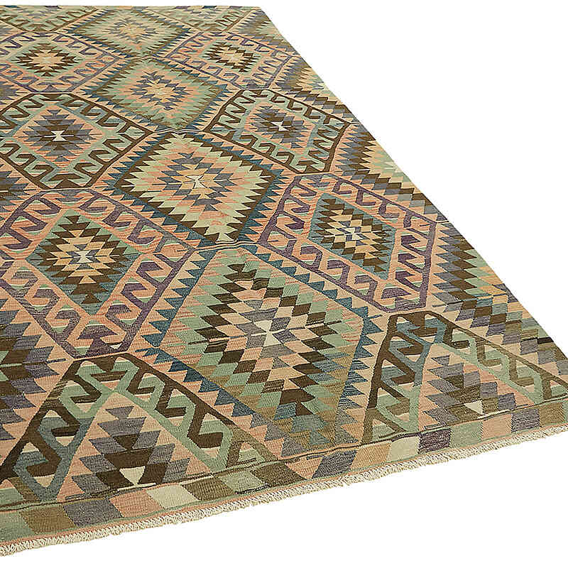 Vintage Anatolian Kilim Rug - 5' 9" x 10' 8" (69" x 128") - K0079156