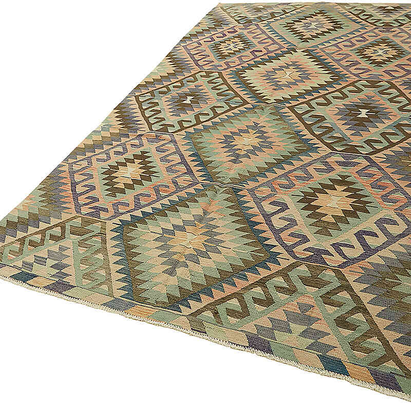 Vintage Anatolian Kilim Rug - 5' 9" x 10' 8" (69" x 128") - K0079156