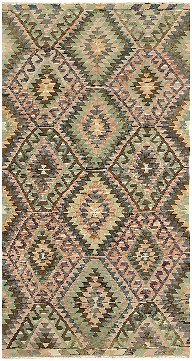 Vintage Anatolian Kilim Rug - 5' 9" x 10' 8" (69" x 128") - K0079156