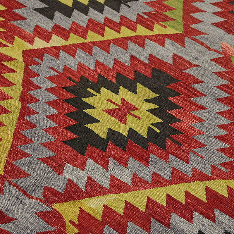 Vintage Anatolian Kilim Rug - 5' 11" x 11' 6" (71" x 138") - K0079169
