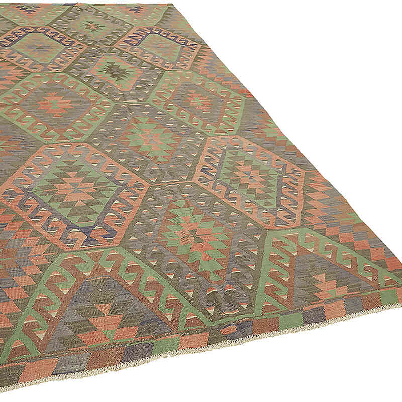 Vintage Anatolian Kilim Rug - 5' 6" x 10' 10" (66" x 130") - K0079171
