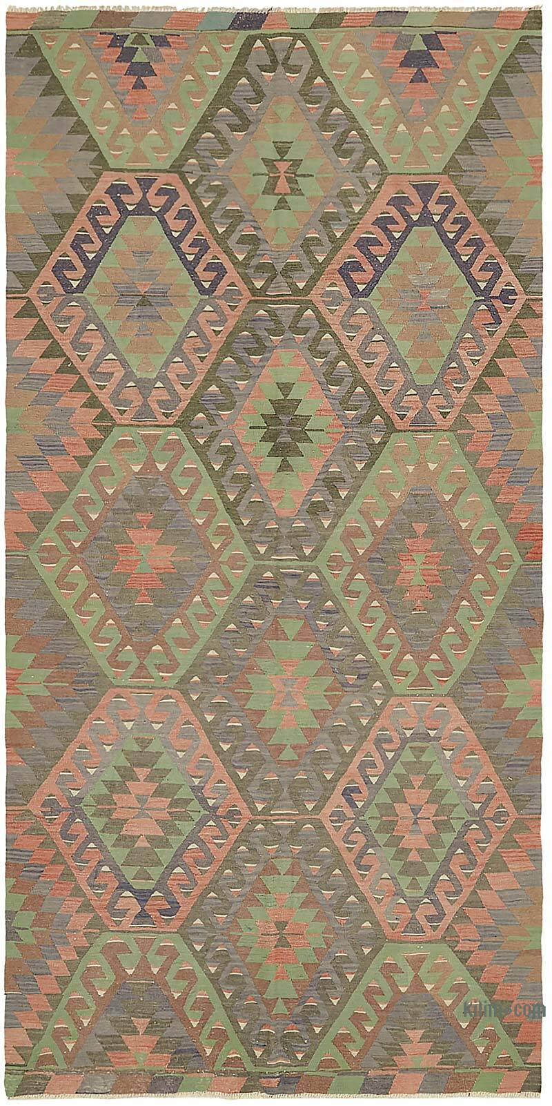 Vintage Anatolian Kilim Rug - 5' 6" x 10' 10" (66" x 130") - K0079171