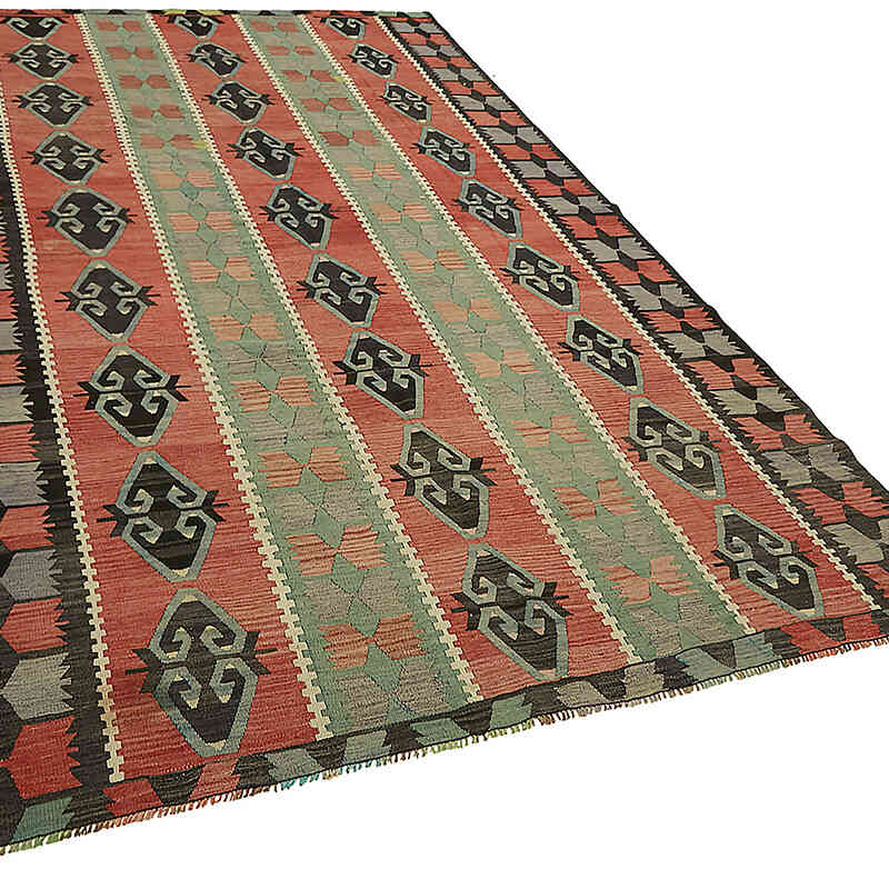 Vintage Anatolian Kilim Rug - 6' 5" x 10' 6" (77" x 126") - K0079179