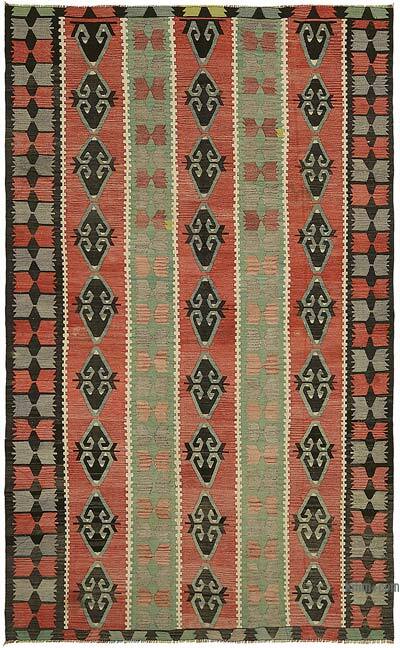Vintage Anatolian Kilim Rug - 6' 5" x 10' 6" (77" x 126")