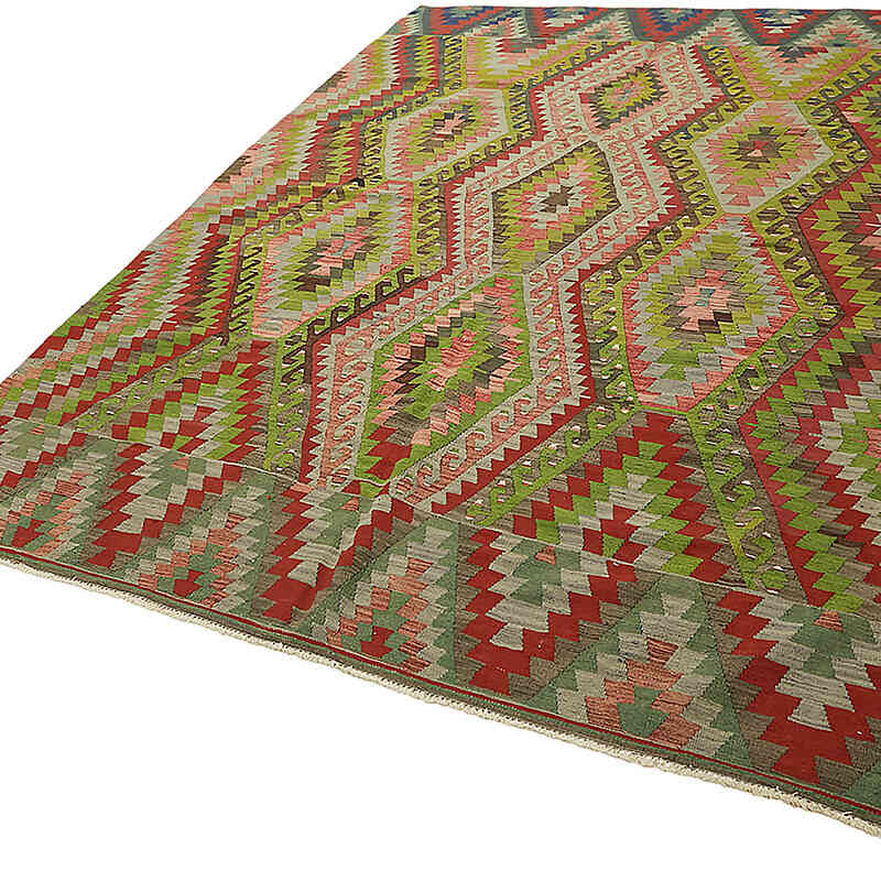 Vintage Anatolian Kilim Rug - 6' 8" x 9' 5" (80" x 113") - K0079186