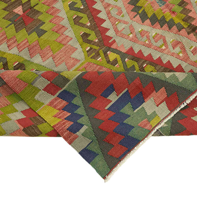 Vintage Anatolian Kilim Rug - 6' 8" x 9' 5" (80" x 113") - K0079186