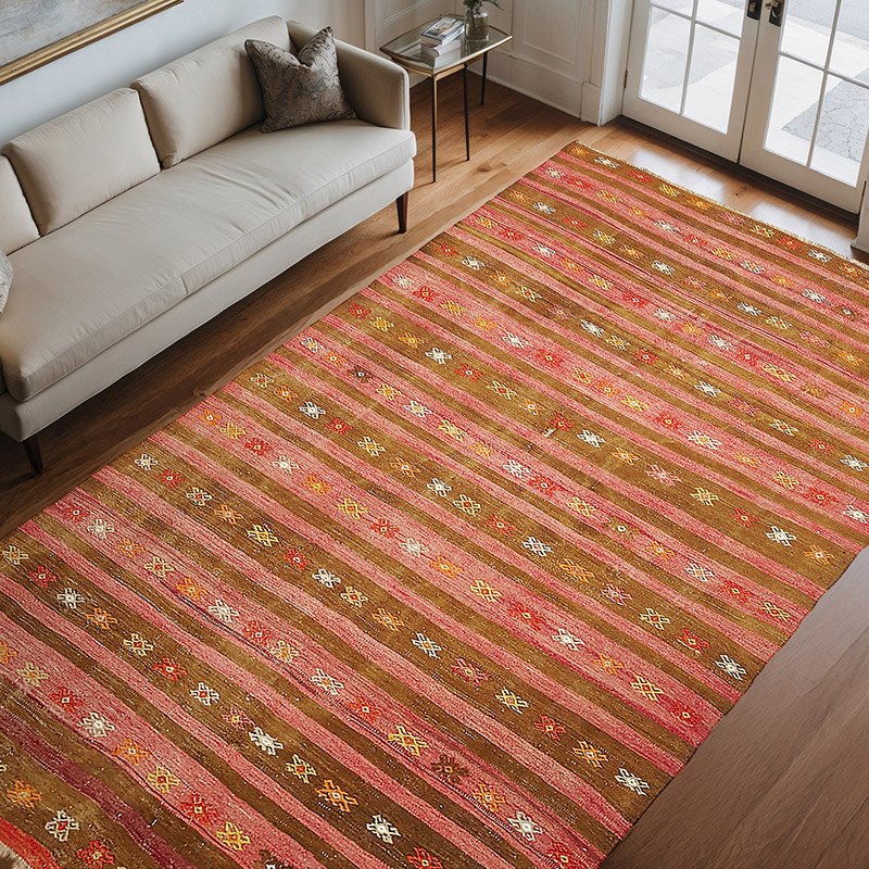Alfombra Vintage Anatolian Kilim - 203 cm x 328 cm - K0079187