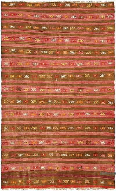 Vintage Anatolian Kilim Rug - 6' 8" x 10' 9" (80" x 129")