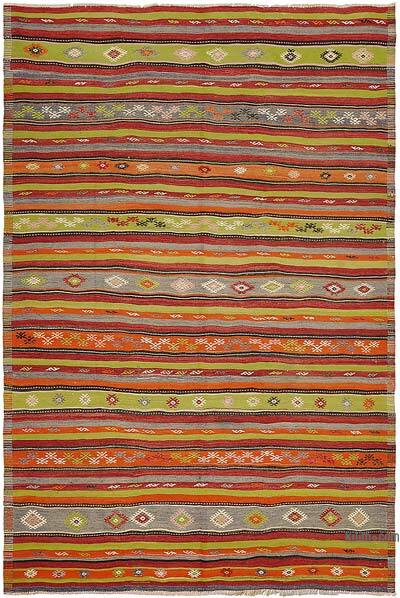 Vintage Anatolian Kilim Rug - 6' 9" x 10'  (81" x 120")