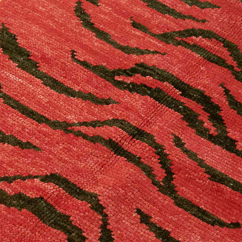 Alfombra Nueva de Nudo a Mano con Diseño de Tigre - 142 cm x 227 cm - K0079196