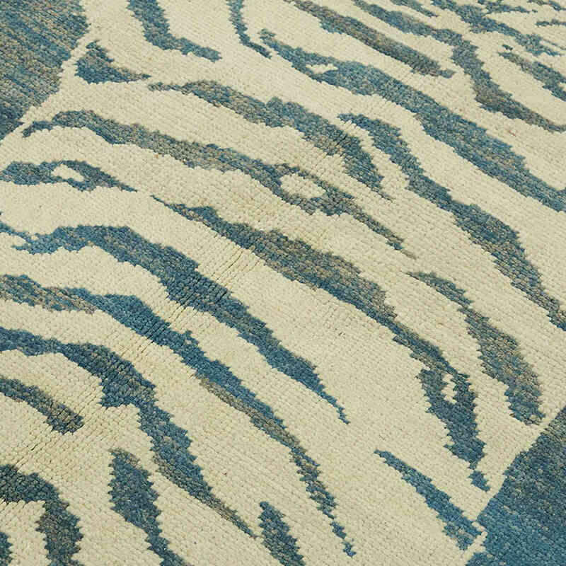 New Hand-Knotted Tiger Rug - 4' 8" x 6' 4" (56" x 76") - K0079207
