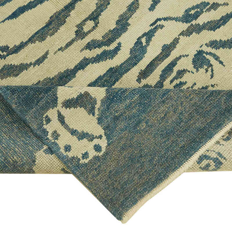 New Hand-Knotted Tiger Rug - 4' 8" x 6' 4" (56" x 76") - K0079207