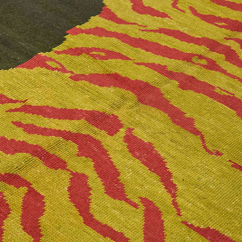 New Hand-Knotted Tiger Rug - 7' 4" x 10' 8" (88" x 128") - K0079219