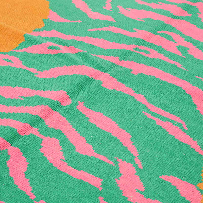 New Hand-Knotted Tiger Rug - 7' 4" x 10' 9" (88" x 129") - K0079222