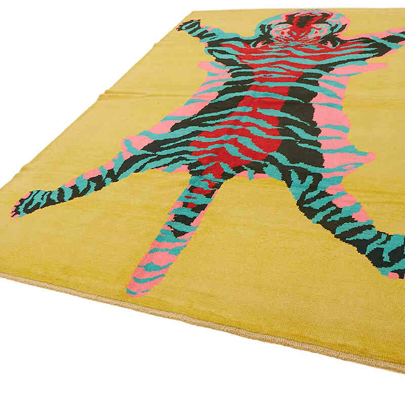 Alfombra Nueva de Nudo a Mano con Diseño de Tigre - 250 cm x 360 cm - K0079223