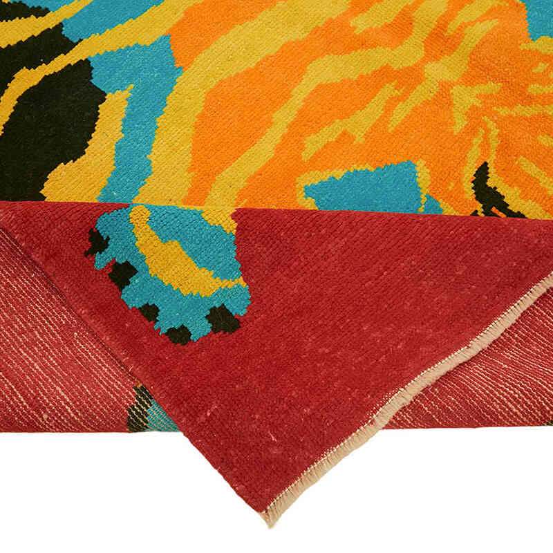Alfombra Nueva de Nudo a Mano con Diseño de Tigre - 228 cm x 305 cm - K0079224
