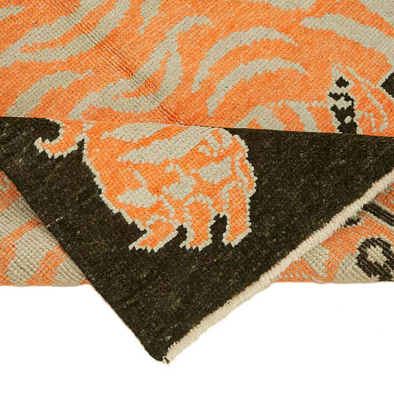 New Hand-Knotted Tiger Rug - 4' 3" x 6' 10" (51" x 82") - K0079227