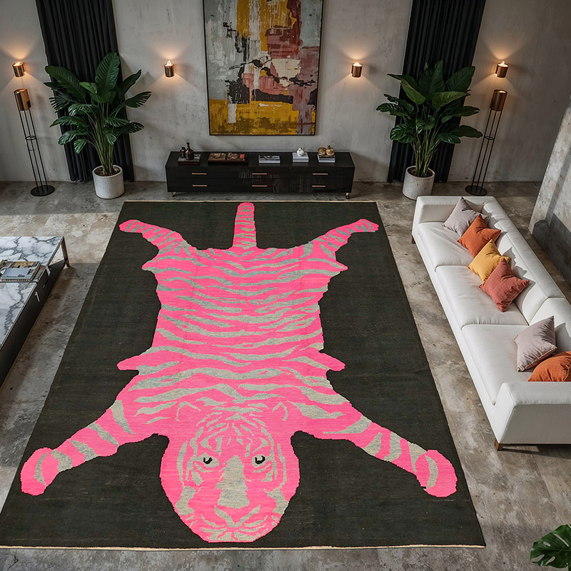 New Hand-Knotted Tiger Rug - 10'  x 14' 3" (120" x 171") - K0079231